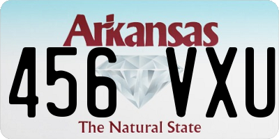 AR license plate 456VXU