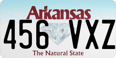 AR license plate 456VXZ