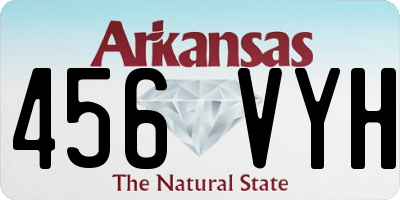 AR license plate 456VYH