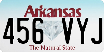 AR license plate 456VYJ