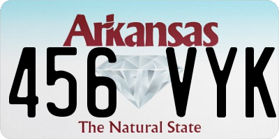 AR license plate 456VYK