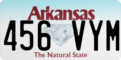 AR license plate 456VYM