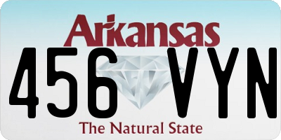 AR license plate 456VYN