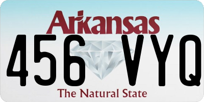 AR license plate 456VYQ