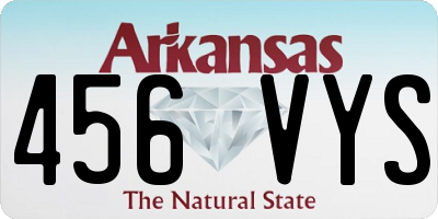 AR license plate 456VYS