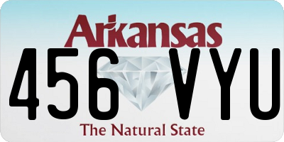 AR license plate 456VYU