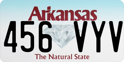 AR license plate 456VYV