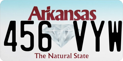 AR license plate 456VYW