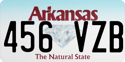 AR license plate 456VZB