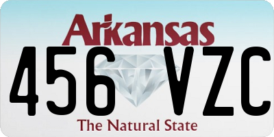 AR license plate 456VZC