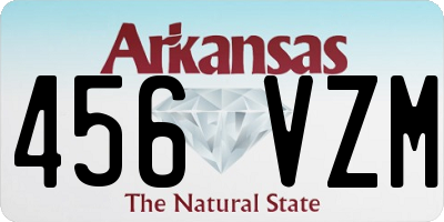 AR license plate 456VZM