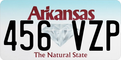 AR license plate 456VZP