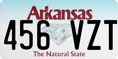 AR license plate 456VZT