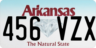 AR license plate 456VZX