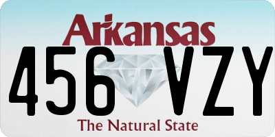 AR license plate 456VZY