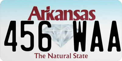 AR license plate 456WAA