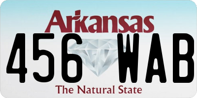 AR license plate 456WAB