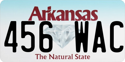 AR license plate 456WAC