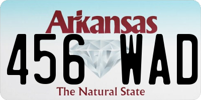 AR license plate 456WAD