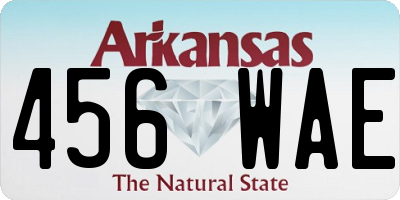 AR license plate 456WAE