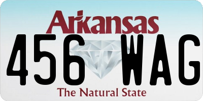 AR license plate 456WAG