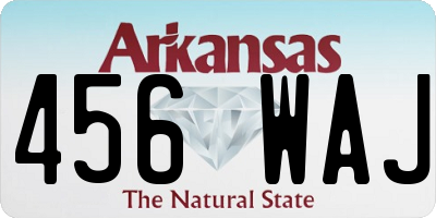 AR license plate 456WAJ