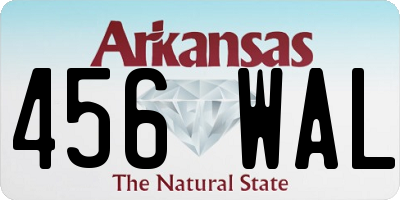 AR license plate 456WAL
