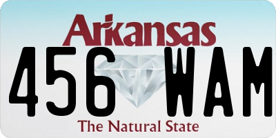AR license plate 456WAM