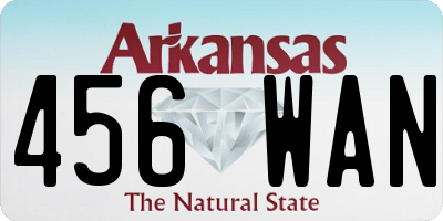 AR license plate 456WAN