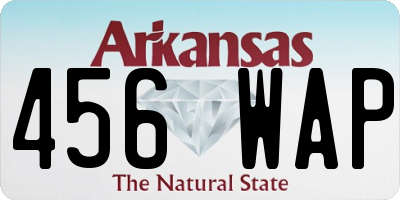 AR license plate 456WAP
