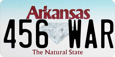AR license plate 456WAR