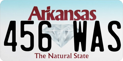 AR license plate 456WAS