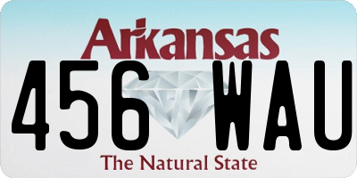 AR license plate 456WAU