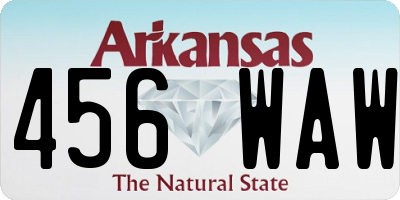 AR license plate 456WAW