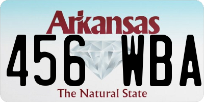 AR license plate 456WBA