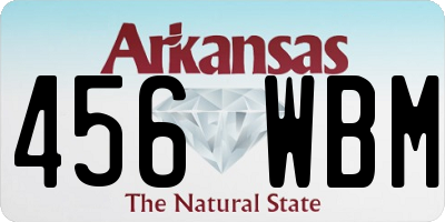 AR license plate 456WBM