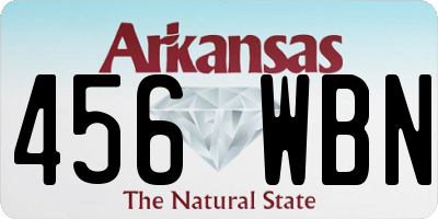 AR license plate 456WBN
