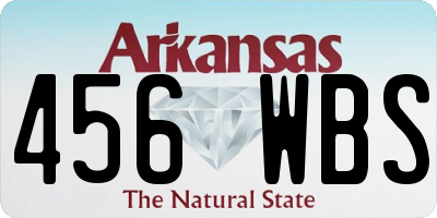 AR license plate 456WBS