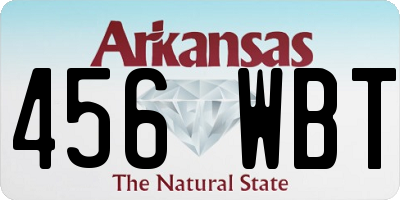 AR license plate 456WBT