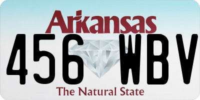 AR license plate 456WBV