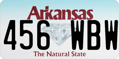 AR license plate 456WBW