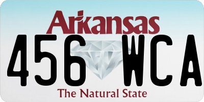 AR license plate 456WCA