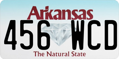 AR license plate 456WCD
