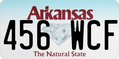 AR license plate 456WCF