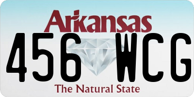 AR license plate 456WCG