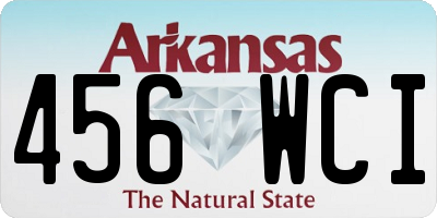 AR license plate 456WCI