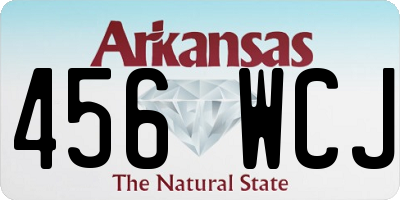 AR license plate 456WCJ