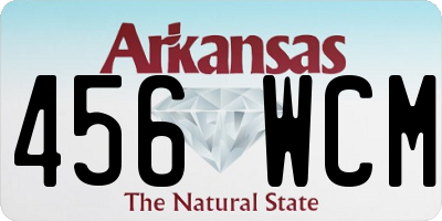 AR license plate 456WCM