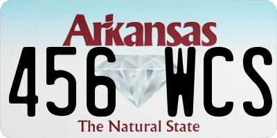 AR license plate 456WCS