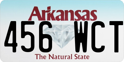 AR license plate 456WCT